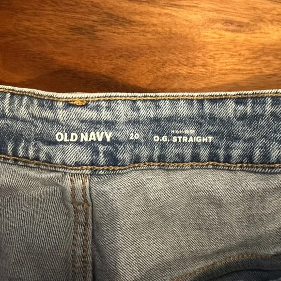 Old Navy Light Blue OG High Rise Denim Cutoff Shorts size 20 - Picture 3 of 3